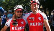 Jon Prengel und Oliver Hilla beim Start der Schwalbe-Tour-Transalp 2011 - Foto: Eigene