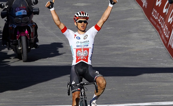 Michal Kwiatkowski (Omega Pharma-Quick Step) gewinnt die Strade Bianche 2014