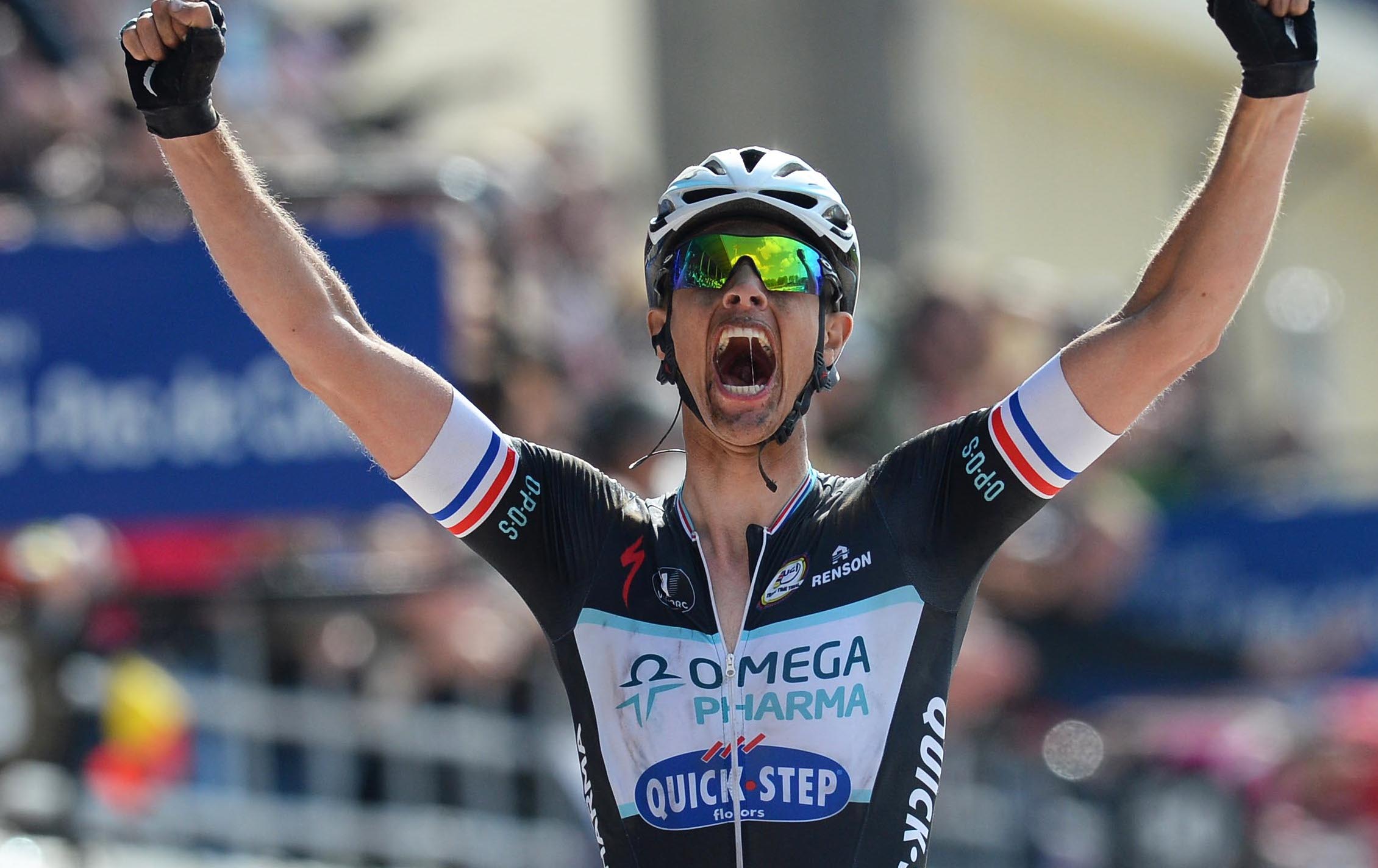 Niki Terpstra (Omega Pharma-Quick Step) gewinnt Paris-Roubaix