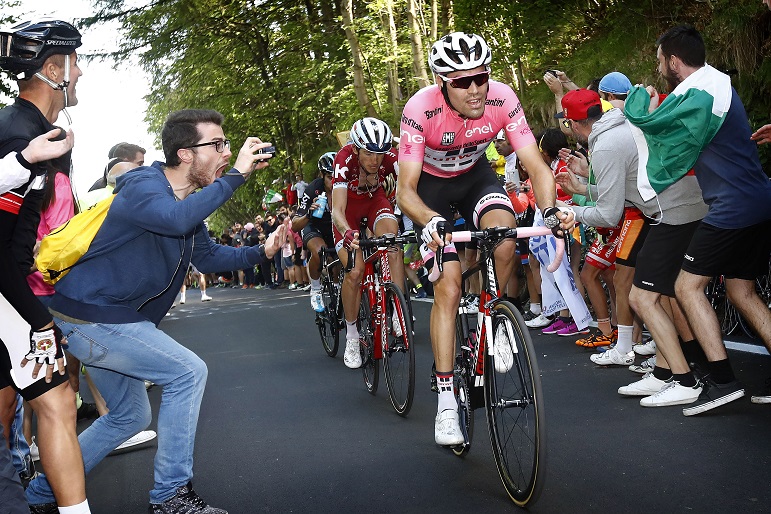 Tom Dumoulin auf der 14. Etappe des 100. Giro d'Italia