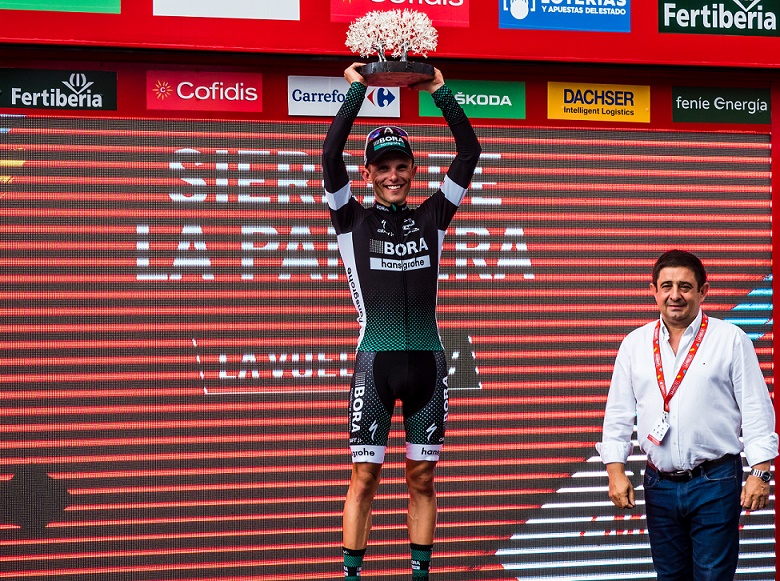 Solosieger der 14. Vuelta-Etappe 2017: Rafal Majka (Bora-hansgrohe) - Foto: © BORA-hansgrohe / Ralph Scherzer