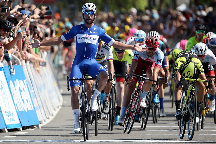 Fernando Gaviria (Quick-Step Floors) bejubelt seinen zweiten Etappensieg bei der Kalifornien-Rundfahrt 2018 - Foto: Getty Images