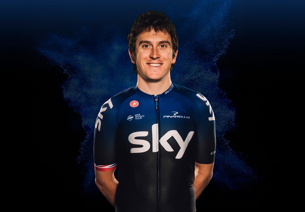 Tour-Sieger Geraint Thomas im Sky-Trikot für die Saison 2019 - Foto: Team Sky