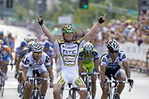 Mark Cavendish (Columbia-HTC) gewinnt die 1. Etappe der 3. Tour of Missouri - Foto: TDWSPORT.COM / Columbia-Highroad