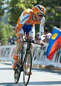 Pieter Weening beim Zeitfahren der Tour de Suisse 2009 - F© Edward A. Madden / dotcycling.comoto: 
